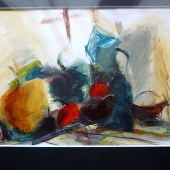 Peinture intitulée "Des pommes et des n…" par Christelle Veron Cherbonnier, Œuvre d'art originale, Acrylique