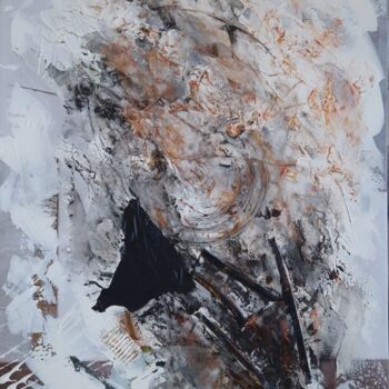 Ζωγραφική με τίτλο "Scream" από Christelle Benaglia, Αυθεντικά έργα τέχνης, Ακρυλικό Τοποθετήθηκε στο Ξύλινο φορείο σκελετό