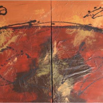 Pittura intitolato "Darfour" da Christelle Benaglia, Opera d'arte originale, Olio