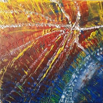 Painting titled "201907" by Christelle Huillery, Original Artwork, Acrylic