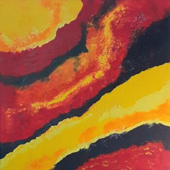 Painting titled "TransHumus" by Christelle Huillery, Original Artwork, Acrylic