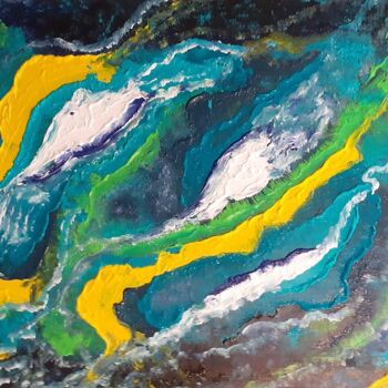 Painting titled "Potentiel" by Christelle Huillery, Original Artwork, Acrylic