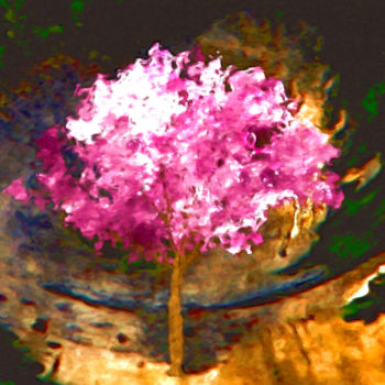 Arte digital titulada "the Chantilly tree.…" por Christelle Marini, Obra de arte original, Pintura Digital