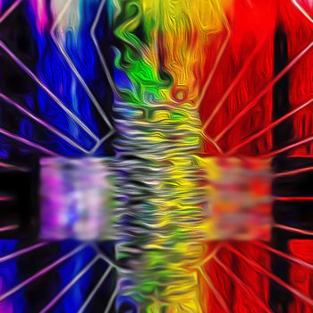 Digital Arts titled "behind the colors l…" by Christelle Marini, Original Artwork, Digital Painting