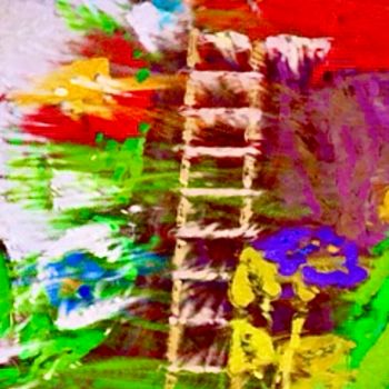 Arts numériques intitulée "Pagaille colorée" par Christelle Marini, Œuvre d'art originale, Peinture numérique
