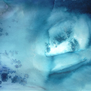 Peinture intitulée "Pensées profondes" par Christel Montauban, Œuvre d'art originale, Aquarelle