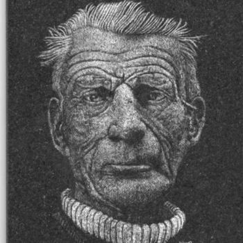 Rysunek zatytułowany „Samuel Beckett” autorstwa Christian Schotte, Oryginalna praca