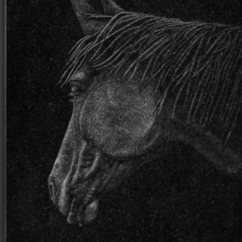 Drawing titled "CHEVAL 01" by Christian Schotte, Original Artwork