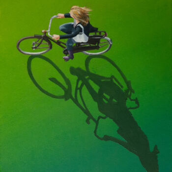 Pittura intitolato "velo vert" da Christian Assel, Opera d'arte originale, Acrilico