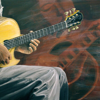 Картина под названием "Djangolem" - Christian Assel, Подлинное произведение искусства, Акрил Установлен на Деревянная рама д…
