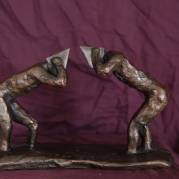 Scultura intitolato "bronzes-32.jpg" da Christian Bader, Opera d'arte originale, Metalli