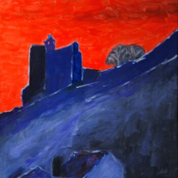 Painting titled "Citadelle-002" by Christian Bailly-Grandvaux, Original Artwork, Acrylic