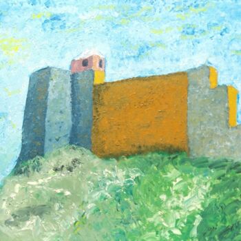 Painting titled "Citadelle 006" by Christian Bailly-Grandvaux, Original Artwork, Oil