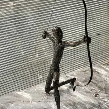 Escultura intitulada "Archer" por Christian Barland, Obras de arte originais, Aço inoxidável