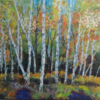 Painting titled "sous-bois-rogne3-we…" by Christian Barland, Original Artwork