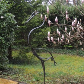 Sculptuur getiteld "grand-heron-2015web…" door Christian Barland, Origineel Kunstwerk