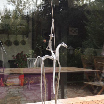Скульптура под названием ""Don Quichotte"" - Christian Barland, Подлинное произведение искусства, Камень