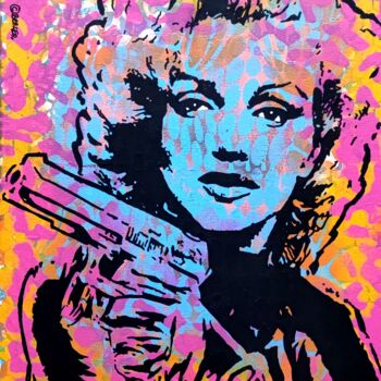 ""Marilyn"" başlıklı Tablo Christian Berger tarafından, Orijinal sanat, Akrilik Ahşap Sedye çerçevesi üzerine monte edilmiş