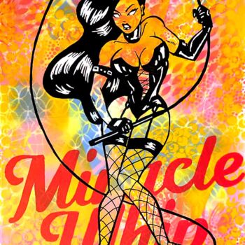 Painting titled ""Miracle Whip"" by Christian Berger, Original Artwork, Acrylic Mounted on Wood Stretcher frame
