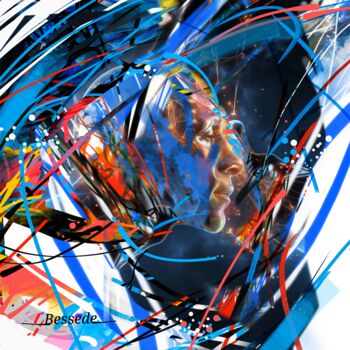 Digitale Kunst getiteld "Cortex" door Christian Bessede, Origineel Kunstwerk, Digitaal Schilderwerk