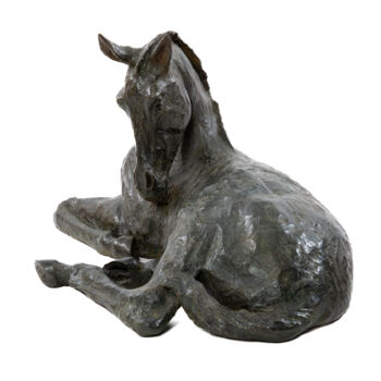Sculpture titled "premiers jours" by Christian Bigeast, Original Artwork, Bronze