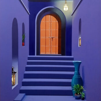 Картина под названием "Corridor" - Christian Bouard, Подлинное произведение искусства, Акрил Установлен на Деревянная рама д…
