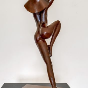 Sculpture titled "Delphine" by Christian Candelier, Original Artwork, Bronze