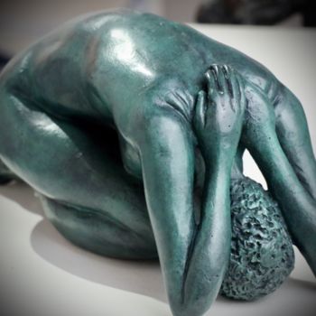 Sculptuur getiteld "Geralda" door Christian Candelier, Origineel Kunstwerk, Bronzen