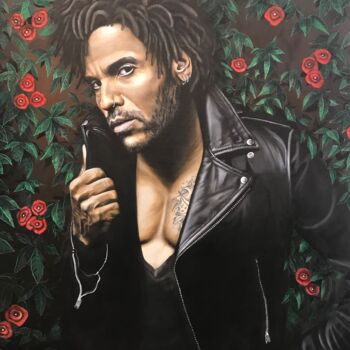Painting titled "Kenny" by Christian Charrière, Original Artwork, Oil