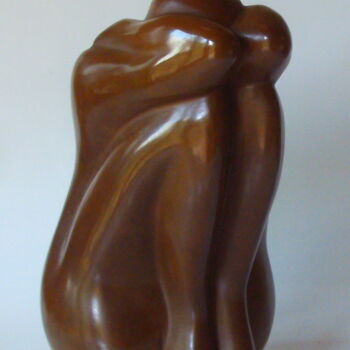 Скульптура под названием "NU ASSIS" - Christian Choquet, Подлинное произведение искусства, Бронза