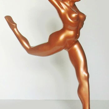 Скульптура под названием "L'ENVOL" - Christian Choquet, Подлинное произведение искусства, Смола
