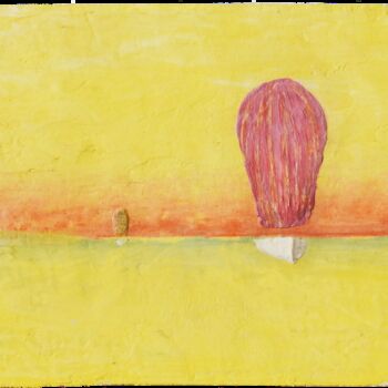 Malerei mit dem Titel "Un duo" von Christian Counord, Original-Kunstwerk, Pigmente