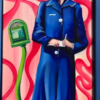 "Meter maid" başlıklı Tablo Christian Dujardin tarafından, Orijinal sanat, Petrol