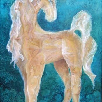 绘画 标题为“Licorne-muses” 由Christian Eprinchard, 原创艺术品, 油