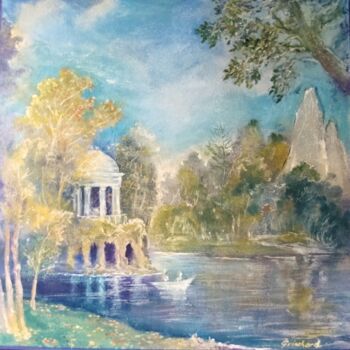 Pintura intitulada "Lac Daumesnil en Au…" por Christian Eprinchard, Obras de arte originais, Acrílico
