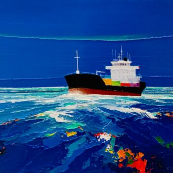 绘画 标题为“Le voyageur” 由Christian Eurgal, 原创艺术品, 油