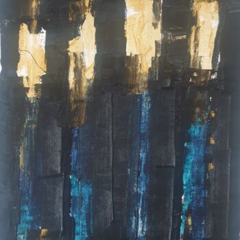 Ζωγραφική με τίτλο "Les quatre torches" από Christian Feltin, Αυθεντικά έργα τέχνης, Ακρυλικό