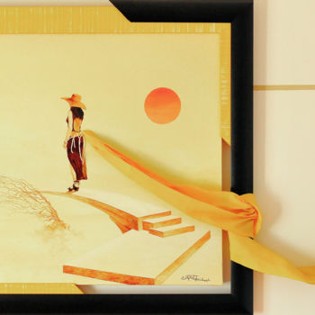 Peinture intitulée "One step in wonderl…" par Christian Girault, Œuvre d'art originale, Huile Monté sur Châssis en bois