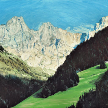 제목이 "Elements of Van Gog…"인 미술작품 Christian Girault로, 원작, 기름 나무 들것 프레임에 장착됨
