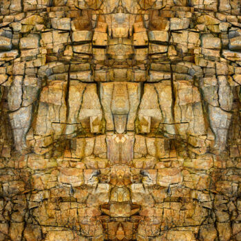 Fotografie getiteld "INCA" door Christian Houeix, Origineel Kunstwerk, Digitale fotografie Gemonteerd op Frame voor houten b…