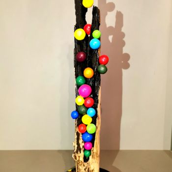 Sculpture intitulée "Colors of life" par Christian Koller (Artc), Œuvre d'art originale, Argile