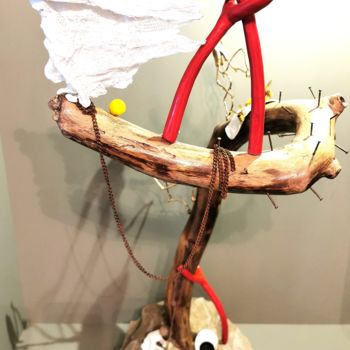 Sculpture titled "Homage an Salvador…" by Christian Koller (Artc), Original Artwork, Clay