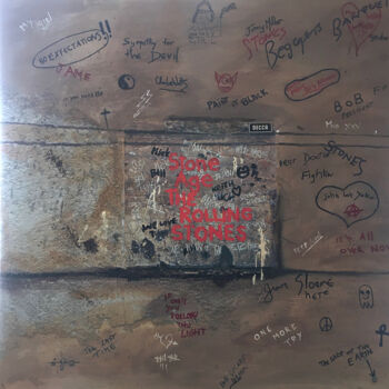Картина под названием "STONE PAINT" - Christian Legier, Подлинное произведение искусства, Акрил