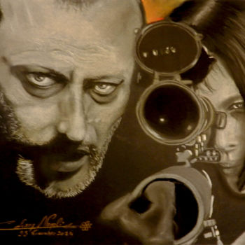 Drawing titled "leon.jpg" by Christian Leroy Napoli, Original Artwork, Chalk