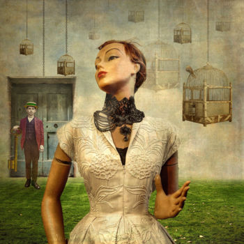 Arte digitale intitolato "Automaton Dream" da Christian Marcel, Opera d'arte originale, Fotomontaggio