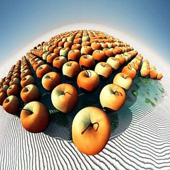 Arts numériques intitulée "Tarte aux pommes" par Christian Pavet, Œuvre d'art originale
