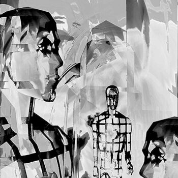 Digital Arts titled "Les passants" by Christian Pavet, Original Artwork