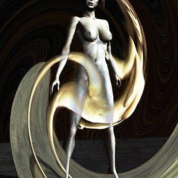 Digitale Kunst getiteld "La spirale du désir" door Christian Pavet, Origineel Kunstwerk