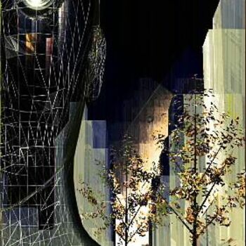 Arts numériques intitulée "Esprit de la ville" par Christian Pavet, Œuvre d'art originale