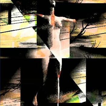 「Crucifixion」というタイトルのデジタルアーツ Christian Pavetによって, オリジナルのアートワーク